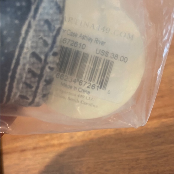 Spartina 449 Blue & White Ashley River Glasses Eyewear Case - Picture 4 of 4